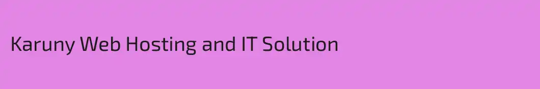 Karuny Web Hosting and IT Solution